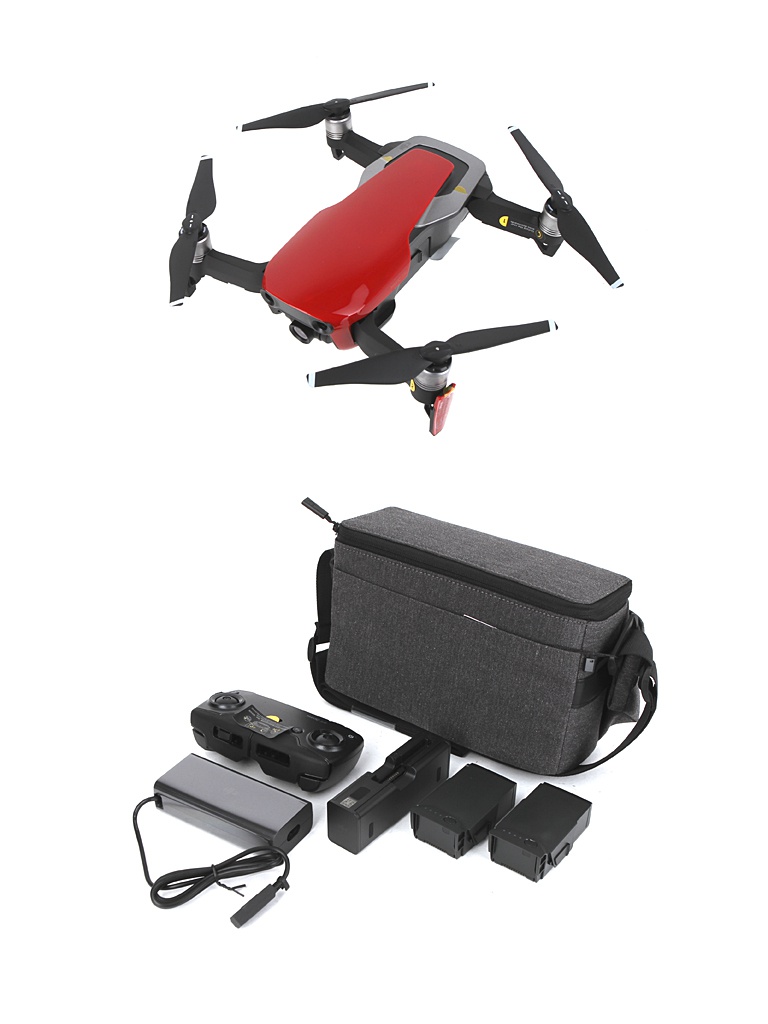

Квадрокоптер DJI Mavic Air Fly More Combo Red, Mavic Air Fly More Combo