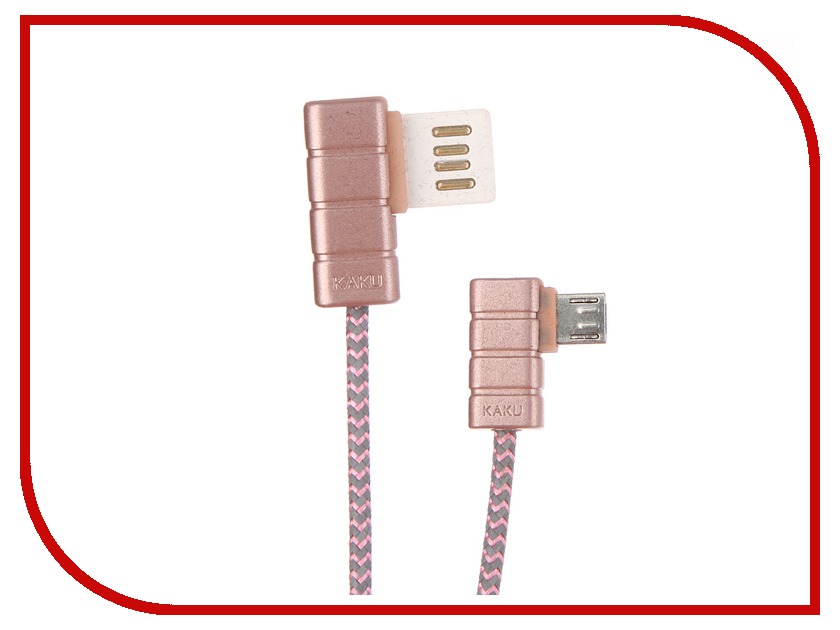 

Аксессуар iKAKU Gallop USB - MicroUSB Pink