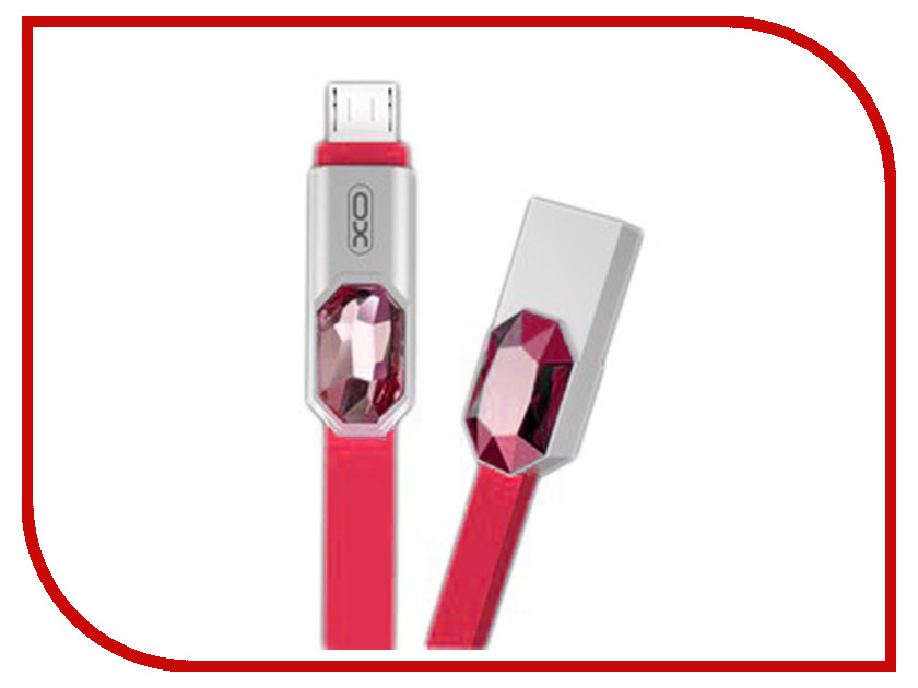 

Аксессуар XO USB - MicroUSB 1.0m Red NB23, XO-NB23