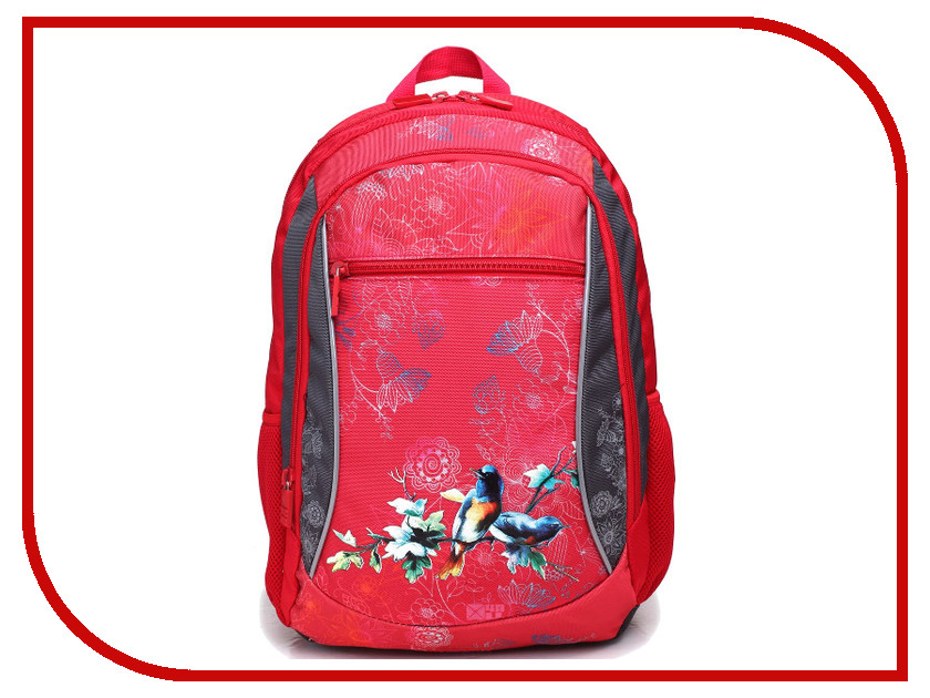 

Рюкзак 4ALL Птички RU 72-01 Red-Grey, RU 72-01