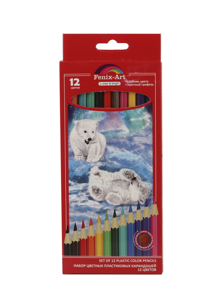 

Цветные карандаши Феникс+ Fenix-Art 12шт 40037, 40037