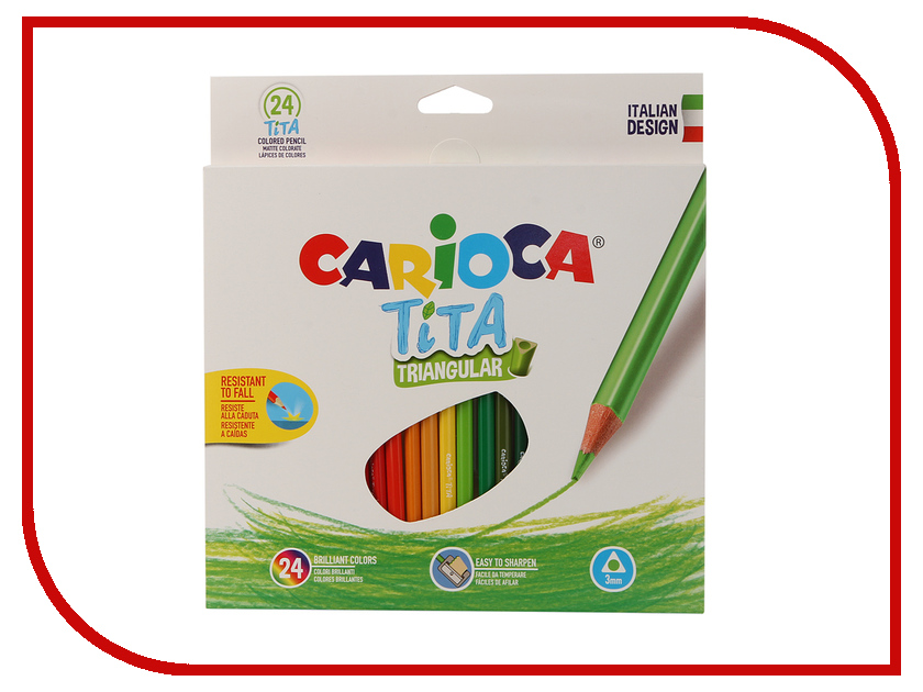 

Карандаши цветные Carioca Tita 24 цвета 42787 / 262580, Tita
