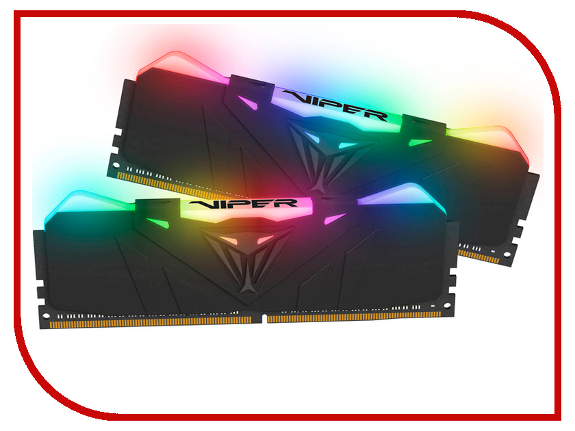 фото Модуль памяти Patriot Memory PVR416G413C9K RGB DDR4 DIMM 4133MHz PC4-33000 CL19 - 16Gb KIT (2x8Gb)