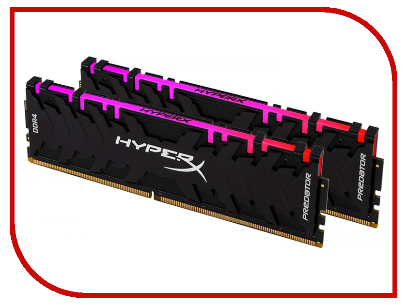 фото Модуль памяти Kingston HyperX Predator RGB DDR4 DIMM 2933MHz PC4-23466 CL15 - 16Gb KIT (2x8Gb) HX429C15PB3AK2/16