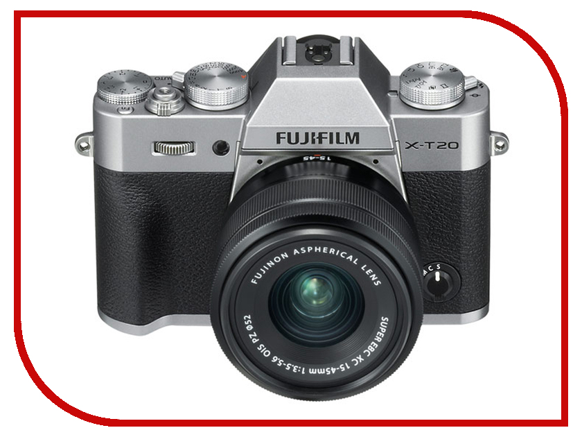 

Фотоаппарат Fujifilm X-T20 Kit 15-45mm XC Silver, X-T20 Kit 15-45mm XC