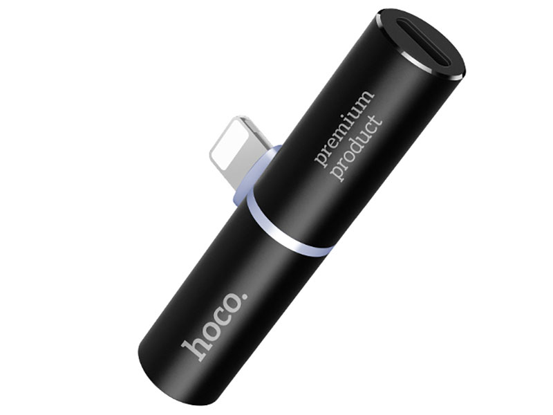 

Аксессуар Hoco LS7 T-Tower 2в1 Lightning Black, LS7