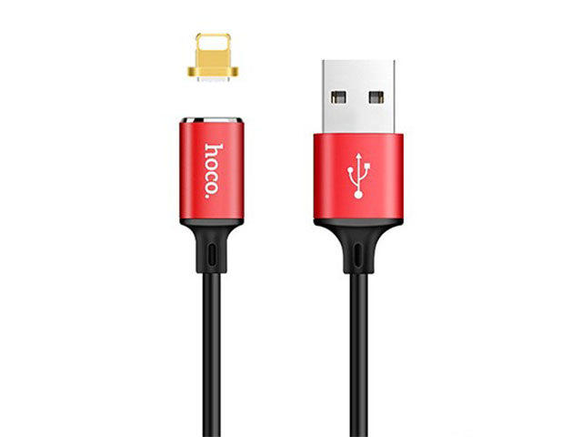 фото Аксессуар Hoco U28i USB - Lightning Magnetic Adsorption Red