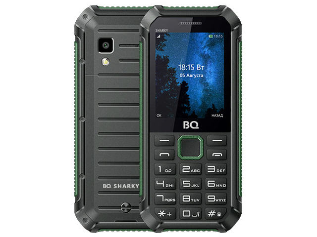 

Сотовый телефон BQ 2434 Sharky Black-Green, BQ-2434 Sharky