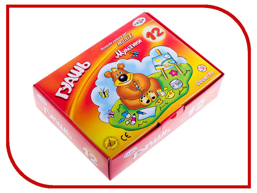 

Гуашь Гамма Мультики 12 цветов 20ml 221032, 221032