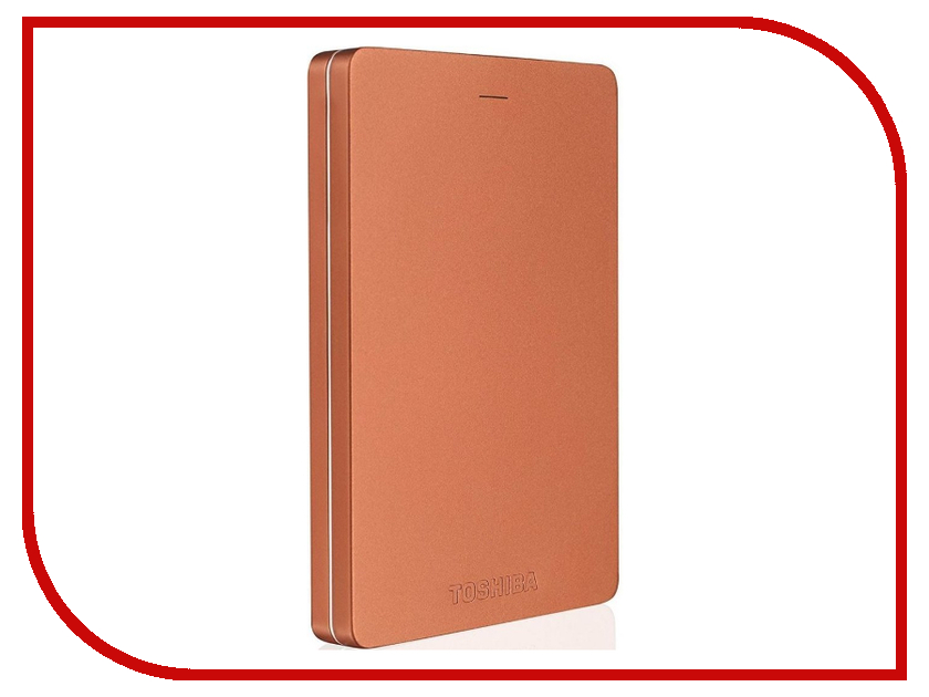 

Жесткий диск Toshiba CANVIO ALU 500GB (HDTH305E*3AB) Red, HDTH305ER3AB