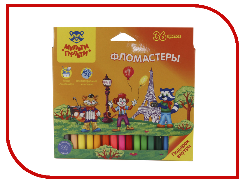 

Фломастеры Мульти-пульти Енот во Франции 36 цветов WP_16674, WP_16674