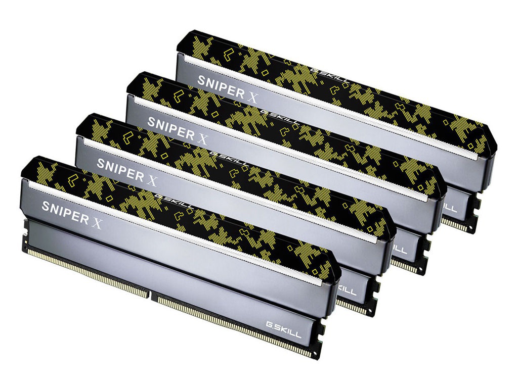 

Модуль памяти G.Skill Sniper X DDR4 DIMM 2400MHz PC4-19200 CL17 - 32Gb KIT (4x8Gb) F4-2400C17Q-32GSXK, F4-2400C17Q-32GSXK
