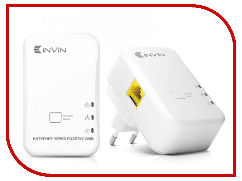 

Powerline адаптер Invin L2 2шт 03-800, L2