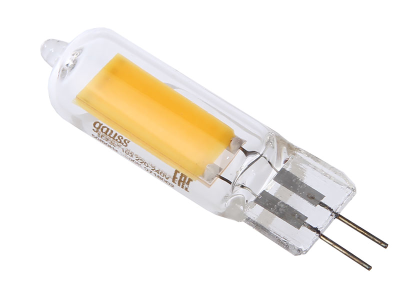 

Лампочка Gauss LED G4 AC220-240V 5.5W 4100K 107807205, 107807205