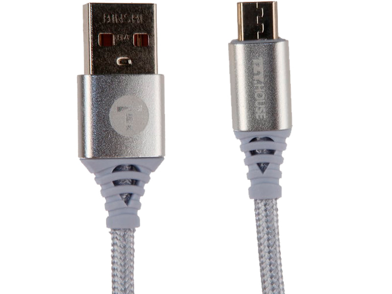

Аксессуар BYZ TZY TL-382 USB - MicroUSB Silver, TL-382