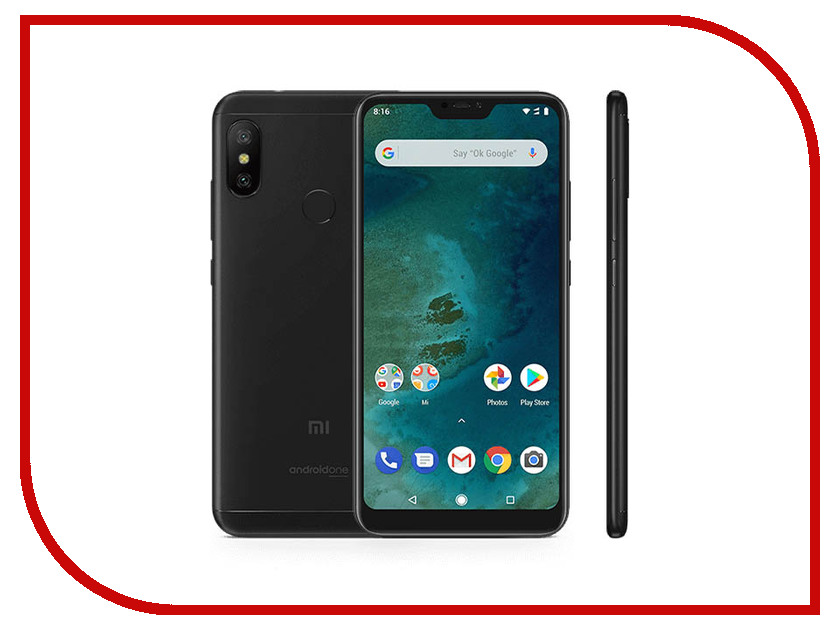 

Сотовый телефон Xiaomi Mi A2 Lite 4/64GB Black, Mi A2 Lite