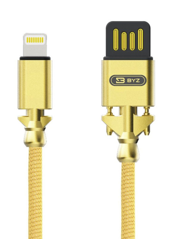 

Аксессуар BYZ BL-698 USB - Lightning Gold, BYZ BL-698