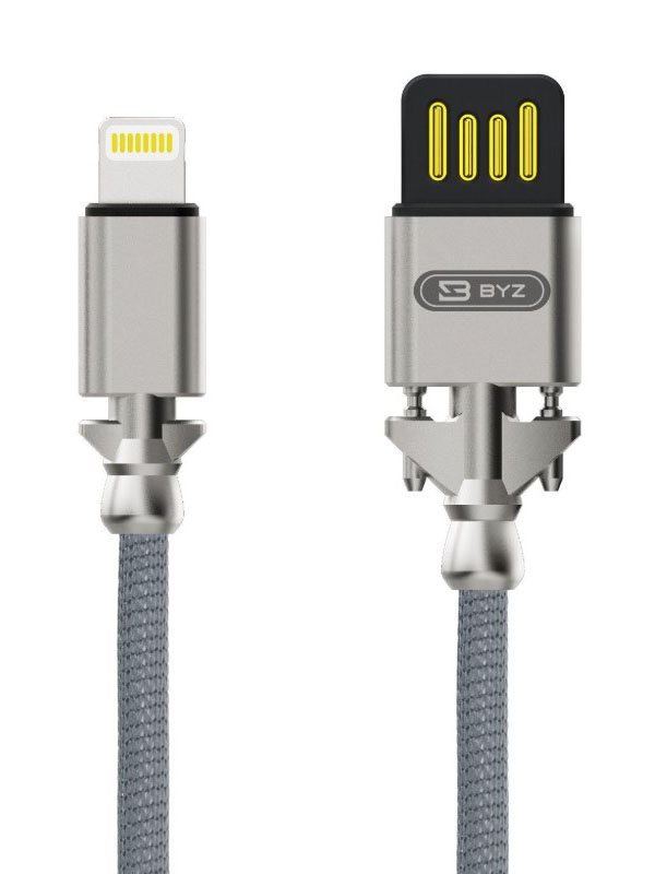 

Аксессуар BYZ BL-698 USB - Lightning Silver, BYZ BL-698