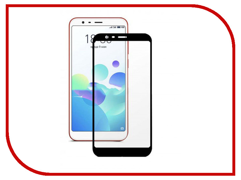 

Аксессуар Защитное стекло для Meizu M8c DF Full Screen Black mzColor-22, mzColor-22