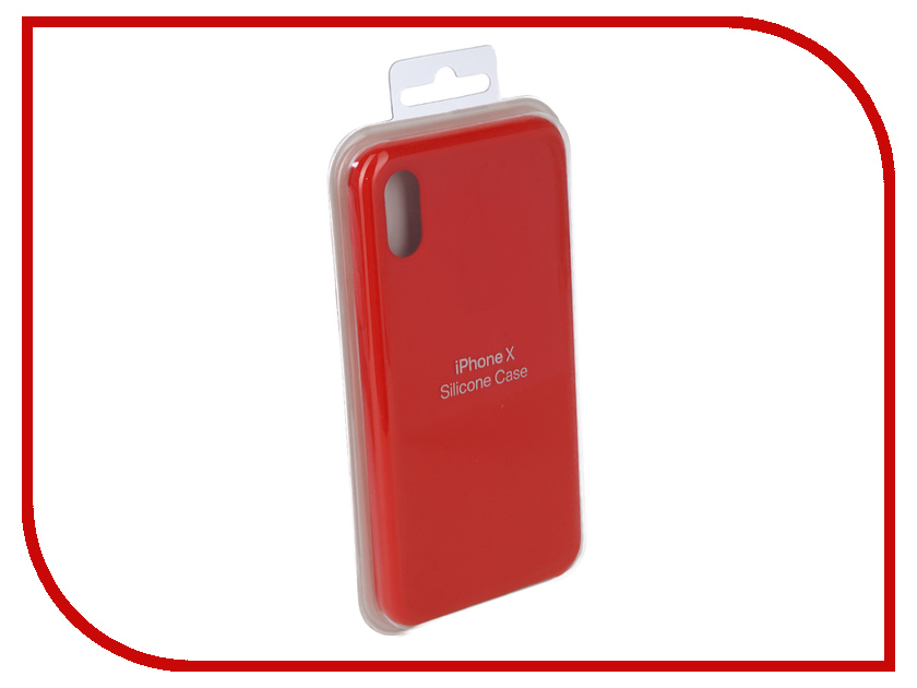 

Аксессуар Чехол Innovation для APPLE iPhone X Silicone Case Bright Red 10634, 10634