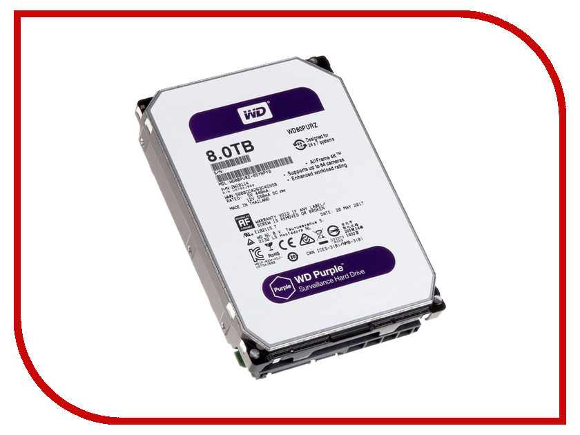 

Жесткий диск 8Tb - Western Digital Purple WD81PURZ, WD81PURZ