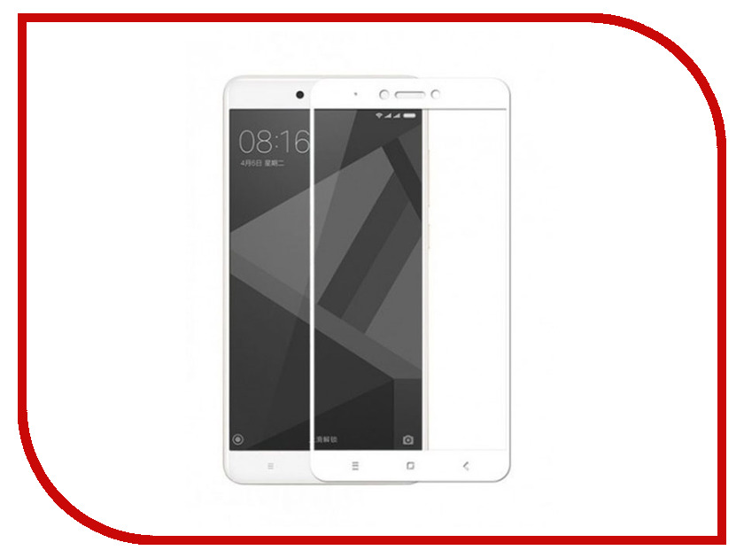 

Аксессуар Защитное стекло Ubik для Xiaomi Redmi Note 4 X 3D White 3120, 3120