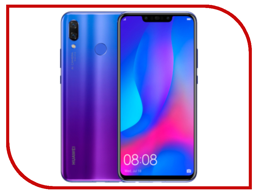 фото Сотовый телефон Huawei Nova 3 4/128GB Iris Purple