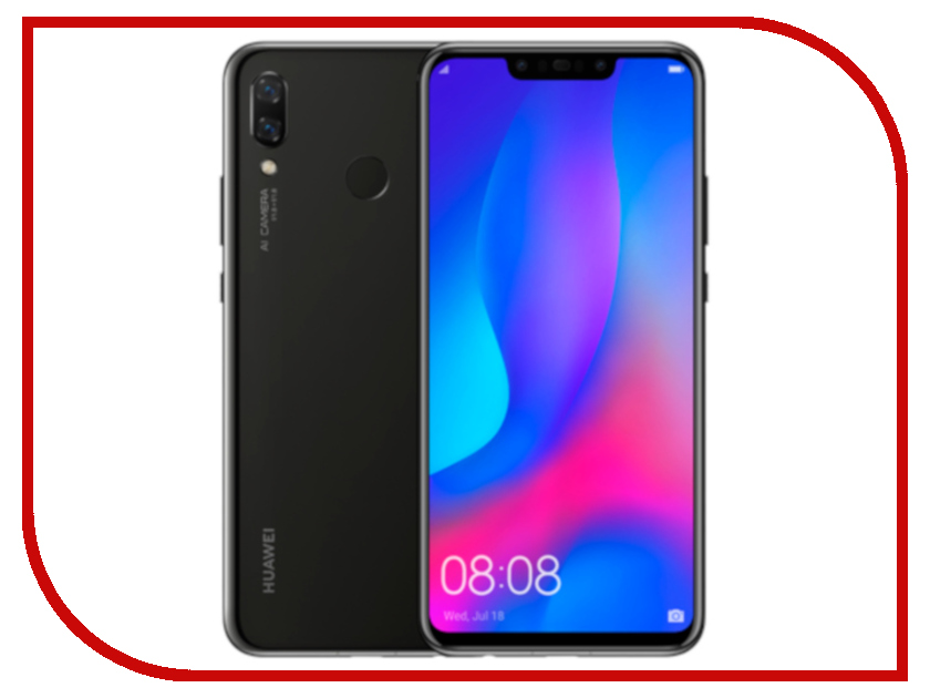 

Сотовый телефон Huawei Nova 3 4/128GB Black, Nova 3