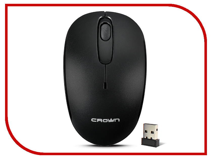 фото Мышь Crown CMM-10W Black Crown micro