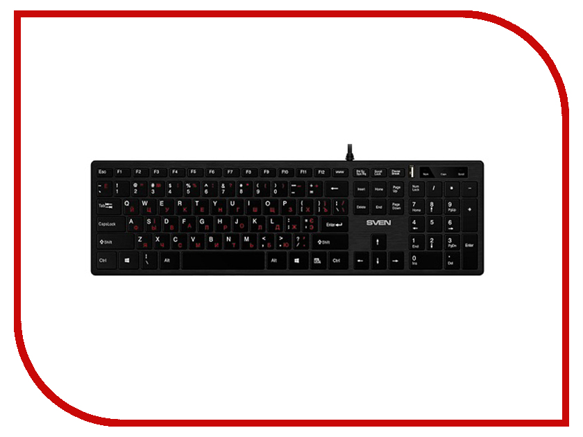 

Клавиатура Sven Elegance 5600 USB + HUB SV-014032, Elegance 5600