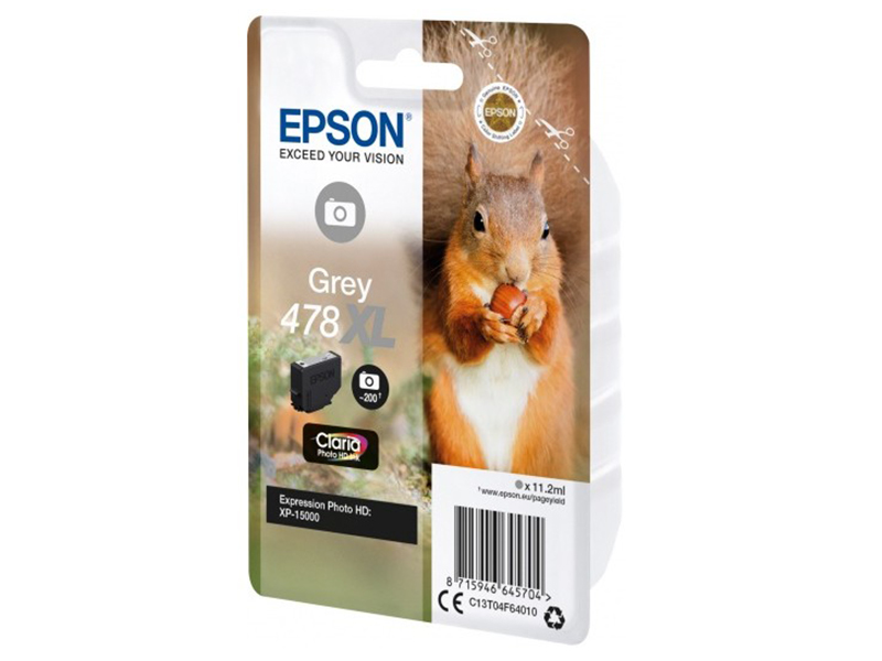 

Картридж Epson 478XL Grey C13T04F64020 для XP-15000, 478XL