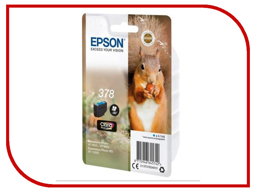 

Картридж Epson 378 Black C13T37814020 для XP-15000/XP-8500/XP-8505, 378