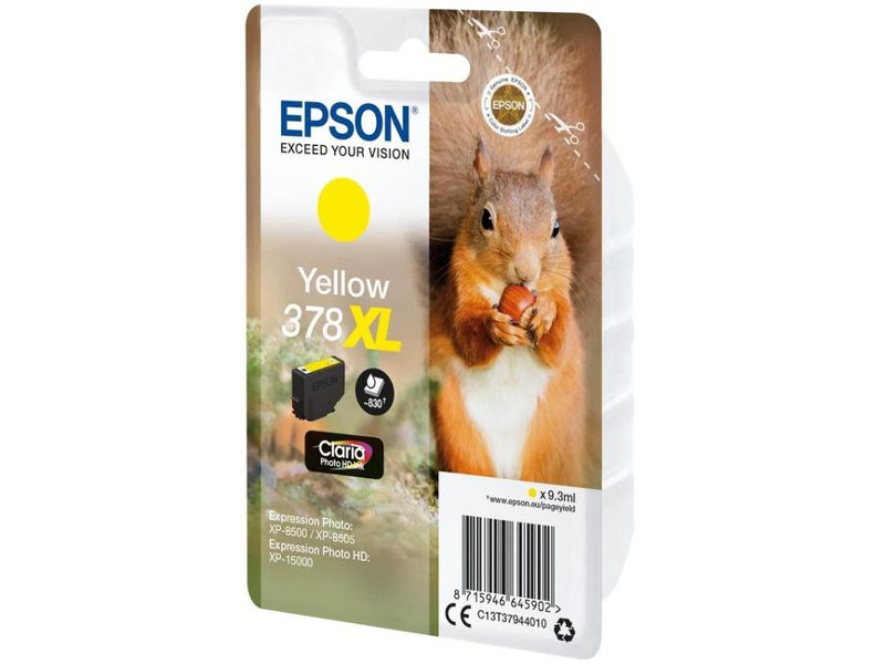 

Картридж Epson 378XL Yellow C13T37944020 для XP-15000/XP-8500/XP-8505, 378XL