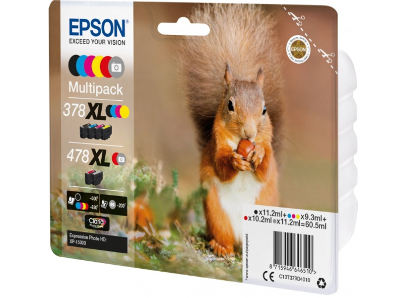 

Картридж Epson 478XL Multipack C13T379D4020 для XP-15000, 478XL