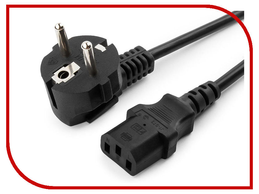 

Кабель Gembird Cablexpert PC-186-1-1.8M 1.8m Schuko-C13 Black, PC-186-1-1.8M