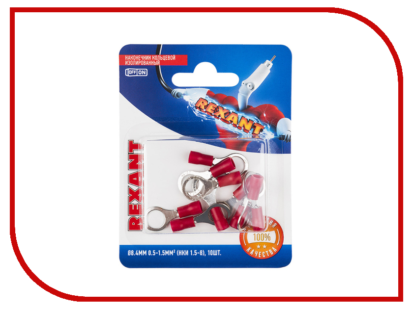 

Наконечник кольцевой Rexant 10шт Red 06-0416-A, 06-0416-A