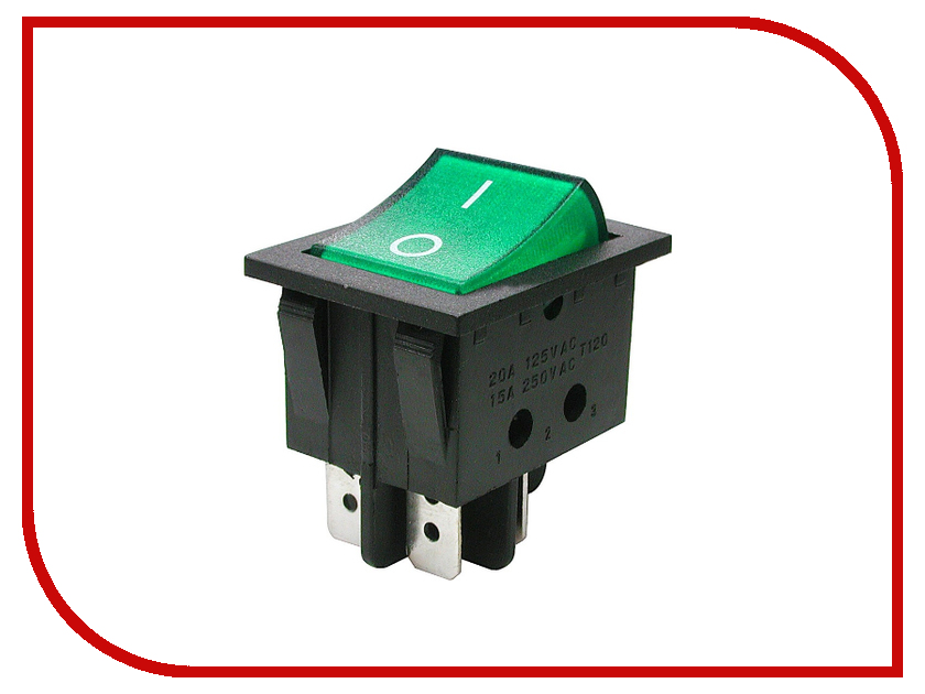 

Выключатель Rexant 250V 16A (4c) Green 06-0304-B, 06-0304-B