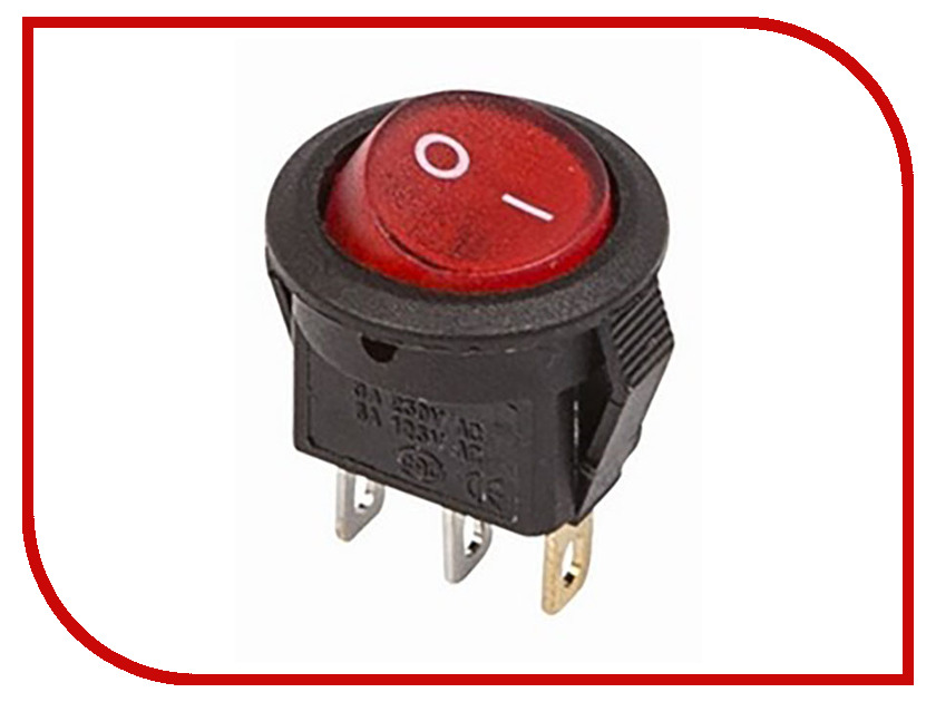 

Выключатель Rexant 250V 3A (3c) Red 06-0310-A, 06-0310-A