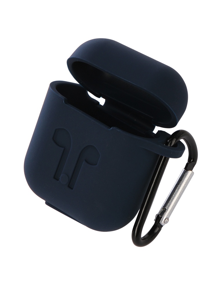 

Аксессуар Чехол Gurdini Soft Touch Silicone для APPLE Airpods Dark Blue 906380