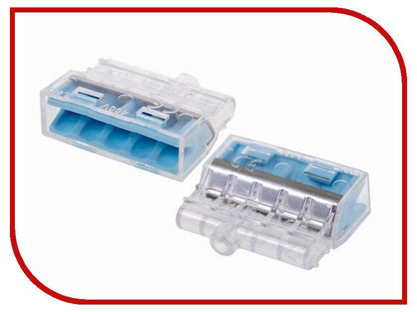 

Клемма соединительная Rexant 5-х проводная 10шт 06-0212-B10, 06-0212-B10