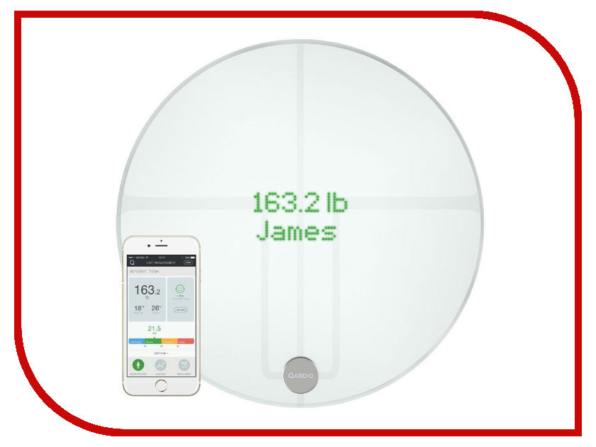 

Весы напольные Qardio QardioBase 2 White B200-IAW, QardioBase 2