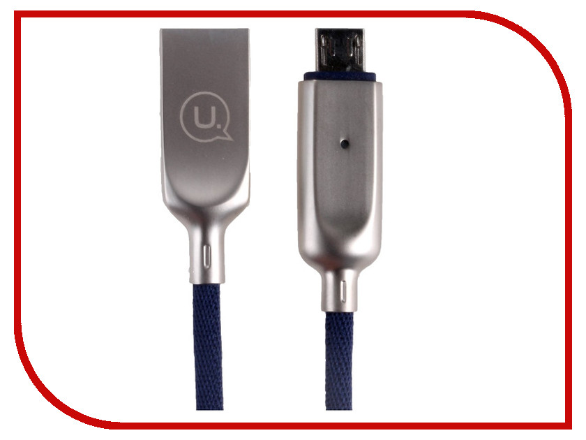 

Аксессуар USAMS U-Sun Series US-SJ179 USB - MicroUSB 1.2m Blue, US-SJ179