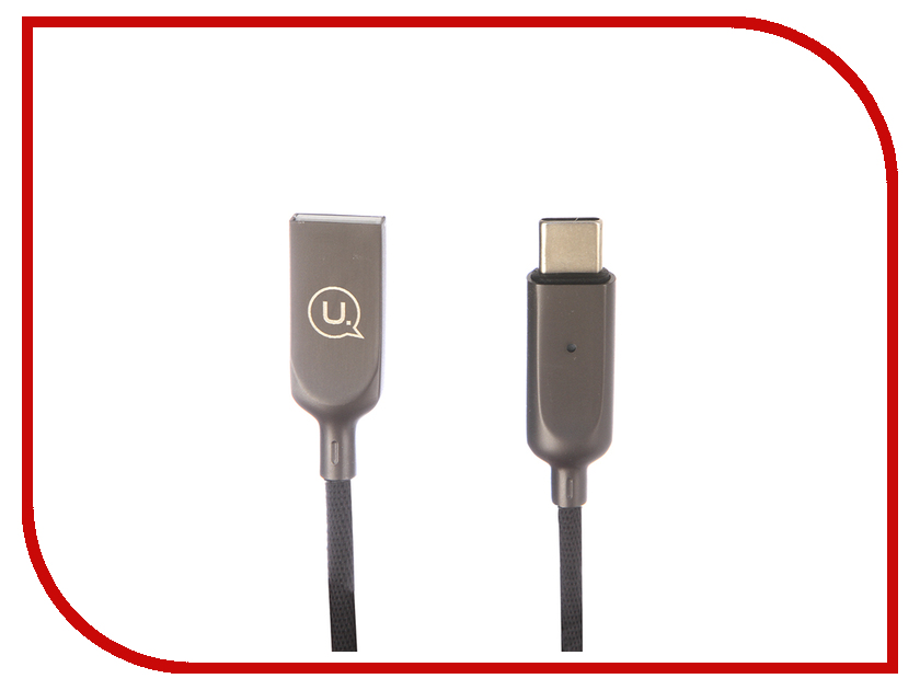

Аксессуар USAMS U-Sun Series US-SJ180 USB - Type-C 1.2m Black, US-SJ180