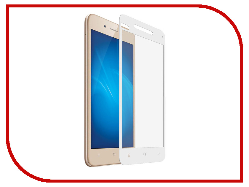 

Аксессуар Закаленное стекло DF для Vivo Y53 Full Screen vColor-01 White, Vivo Y53