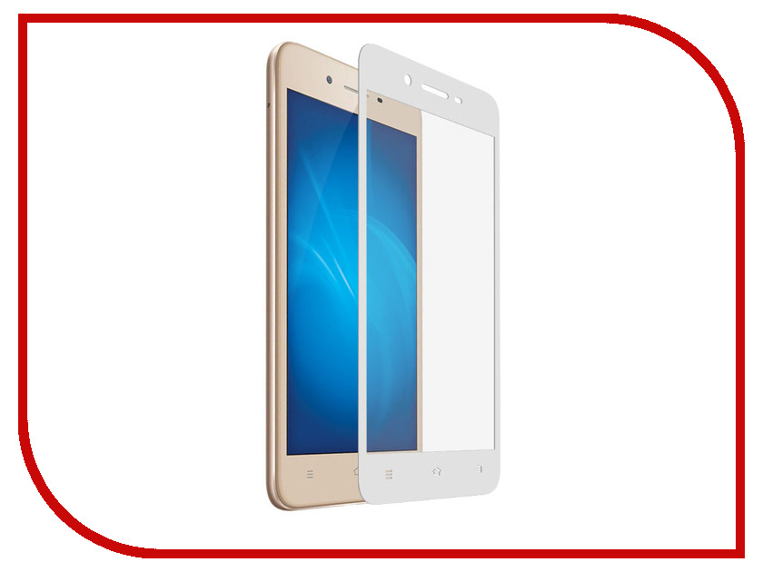 

Аксессуар Закаленное стекло DF для Vivo Y65 Full Screen vColor-02 White, Vivo Y65