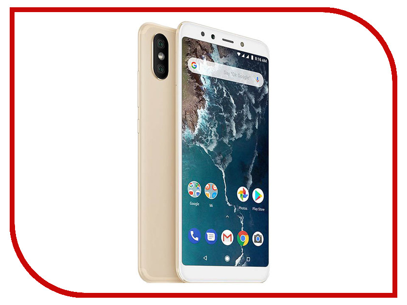 

Сотовый телефон Xiaomi Mi A2 4/64GB Gold, Mi A2