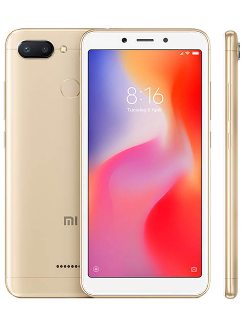 

Сотовый телефон Xiaomi Redmi 6 3/32GB Gold, Redmi 6
