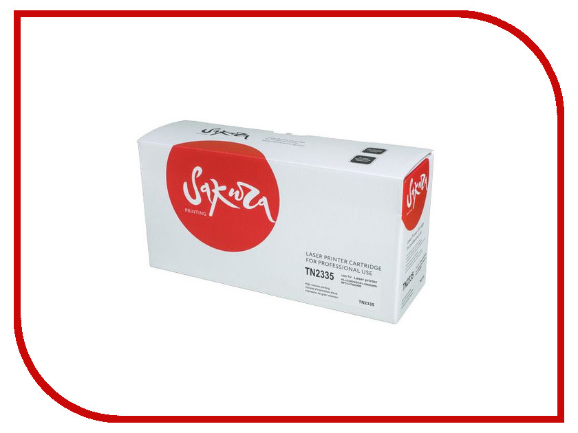 

Картридж Sakura TN2335 Black для Brother HL-L2300DR/HL-L2340DWR/HL-L2360DNR/HL-L2365DWR/DCP-L2500DR/DCP-L2520DWR/DCP-L2540DNR/DCP-L2560DWR/MFC-L2700DWR/MFC-L2720DWR/MFC-L2740DWR, TN233
