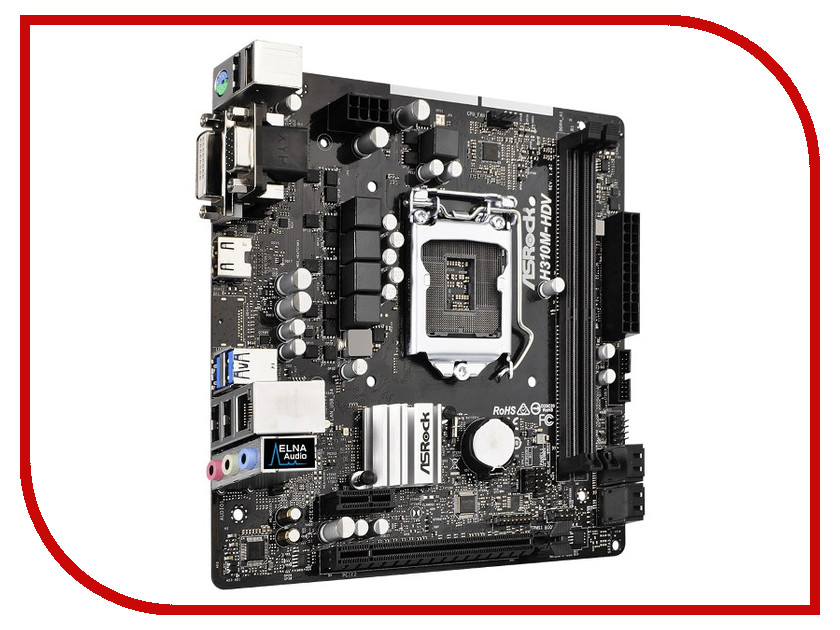 

Материнская плата ASRock H310M-HDV, H310M-HDV