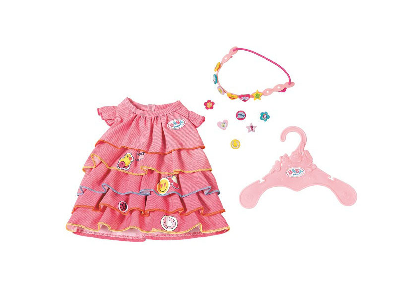 фото Одежда для куклы Zapf Creation Baby Born Платье и ободок-украшение 824-481